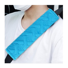 Yourkar 4 PCS Car Seat Belt Pad Cover, Comfort Soft Seatbelt Strap Cover to Protect You Neck & Shoulder, Safety Belt Harness Pad for A More Comfortable Driving, Car Accessories (Blue)