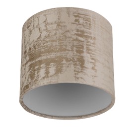 REV Lampshade – Replacement Lampshade Round in Vintage Look Made of High-Quality Cotton, Diameter 14 cm, for Pendant Lamp and Table Lamp, E27 Socket, Taupe