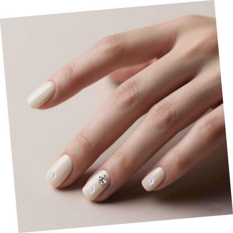 Baluue 50pcs Mini Rhombic Nail Rhinestones Shiny Flatback Zircon Stones