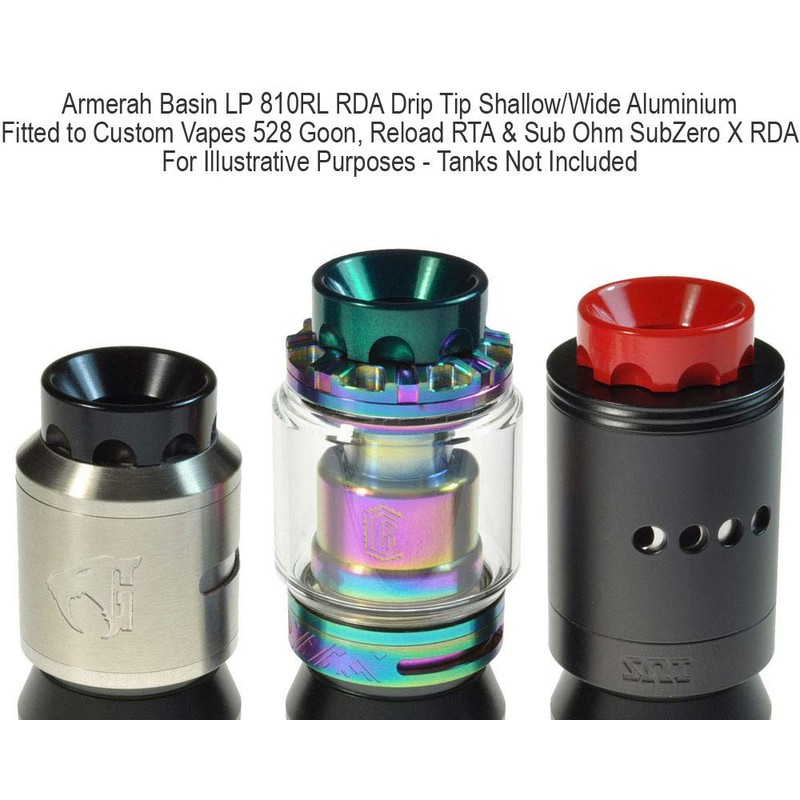 Armerah Basin LP 810RL Ringless Drip Tip RBA RDA Tanks