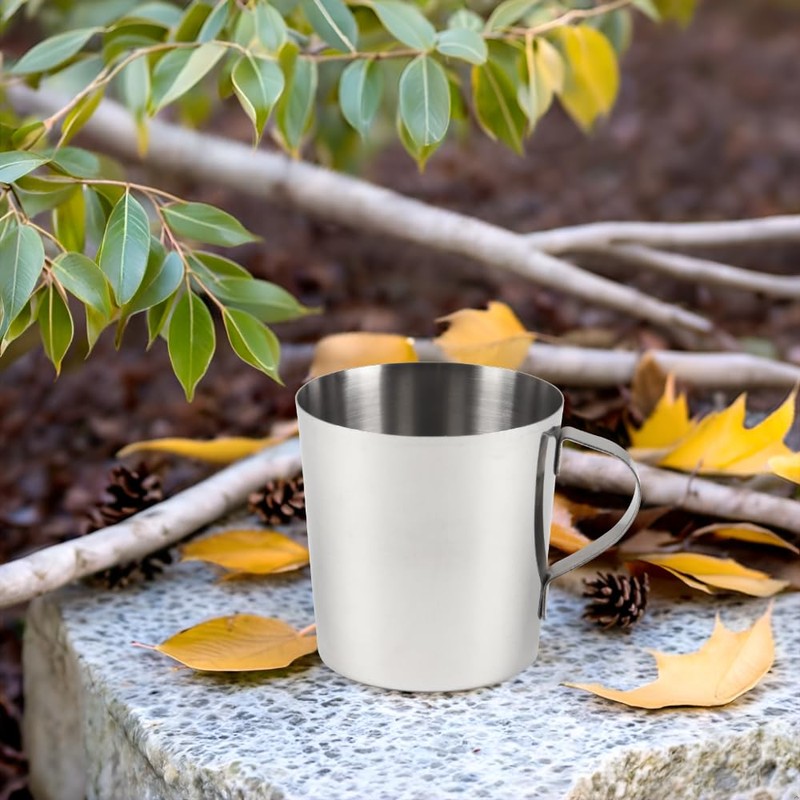 Lindy's Stainless Steel 10 Ounce Drinking Cup with Handle, Premium