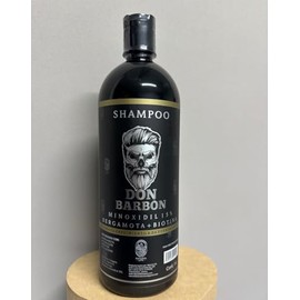 Don Barbon Shampoo con Mino15%, Bergamota y Biotina para Crecimiento de cabello y barba, 1 L