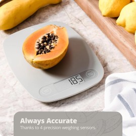 Greater Goods Digital Kitchen Scale - Cooking, Baking, Meal and Food Prep  Gray