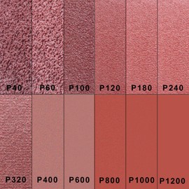 FEIHU Pack of 60 Sandpaper 150 mm Velcro Sanding Discs 150 mm Velcro, 5 x P 40/60/100/120/180/240/320/400/600/800/1000/1200 Wet Dry Random Orbital Sanders Sandpaper for Metal Wood