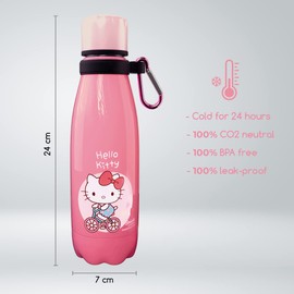 Thermos Flask 350 ml - Thermos Flask Keeps Your Drink Cold for 24 Hours, Is 100% Leak-proof and Naturally BPA-Free!