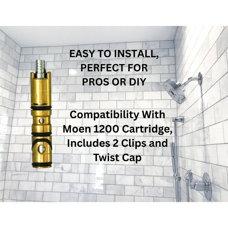 T & T Hardware Shower Cartridge Compatible with Moen 1200,