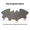 Triangular Diamond Polishing Pads for Corner Edge, Electroplated Sanding Pads