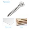 sourcing map Hex Lag Screws, M6 x 35mm 304 Stainless