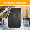 Armor All 2-Piece Truck Floor Mats, Heavy-Duty All-Weather Mats for