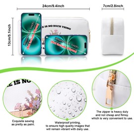 Book Lovers Gifts Makeup Bag Christmas Birthday Gifts for Readers Women Reading Book Gifts Cosmetic Bag Librarian Thank You Gifts Bookish Gifts for Sister Daughter Friend Book Club Gifts Travel Pouch