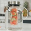 Infusion Pro Glass Fruit Infuser Water Pitcher, Heat Resistant for