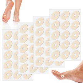 60 Stück Hühneraugenpflaster, Hühneraugen Ringe Pflaster, für Fußschutz Selbstklebende Pads, Anti-Reibung, reduziert Fuß- und Fersenschmerzen bei Zehen, Hornhaut, rutschfest