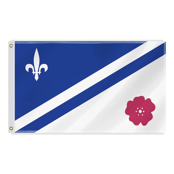 3×5 FT Franco-Albertan Flag,Large Canada Albertain Decor,French-Canadian Association of Alberta,Francophone