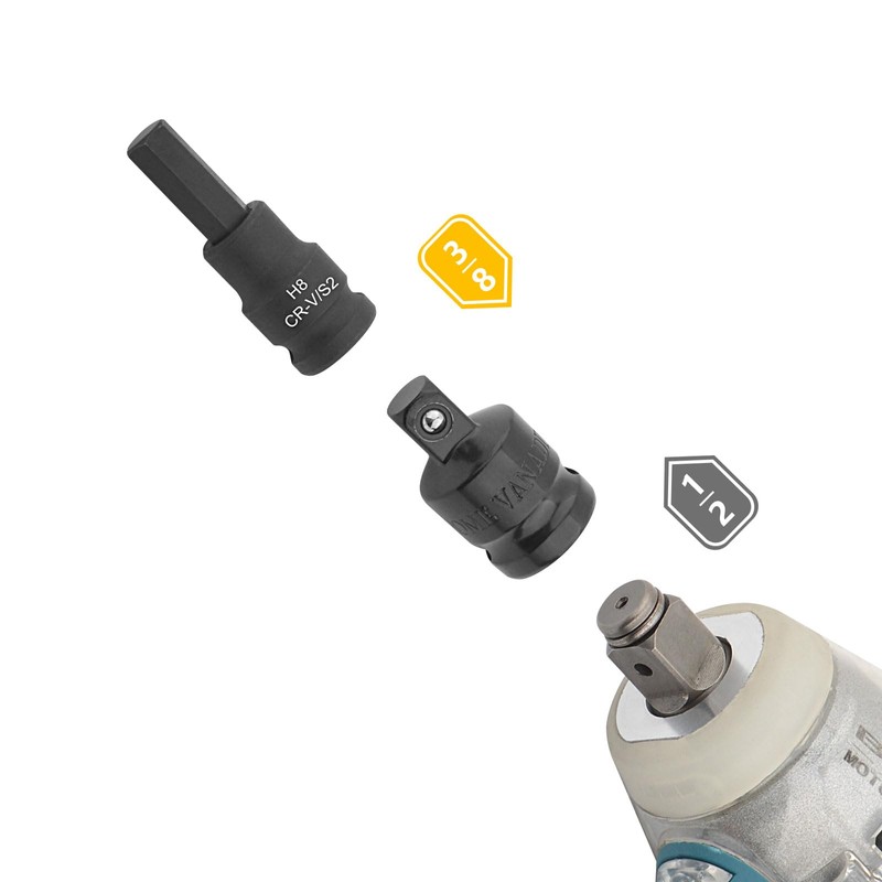Gunpla 4 Pieces Impact Adapter and Reducer Set Socket Converter