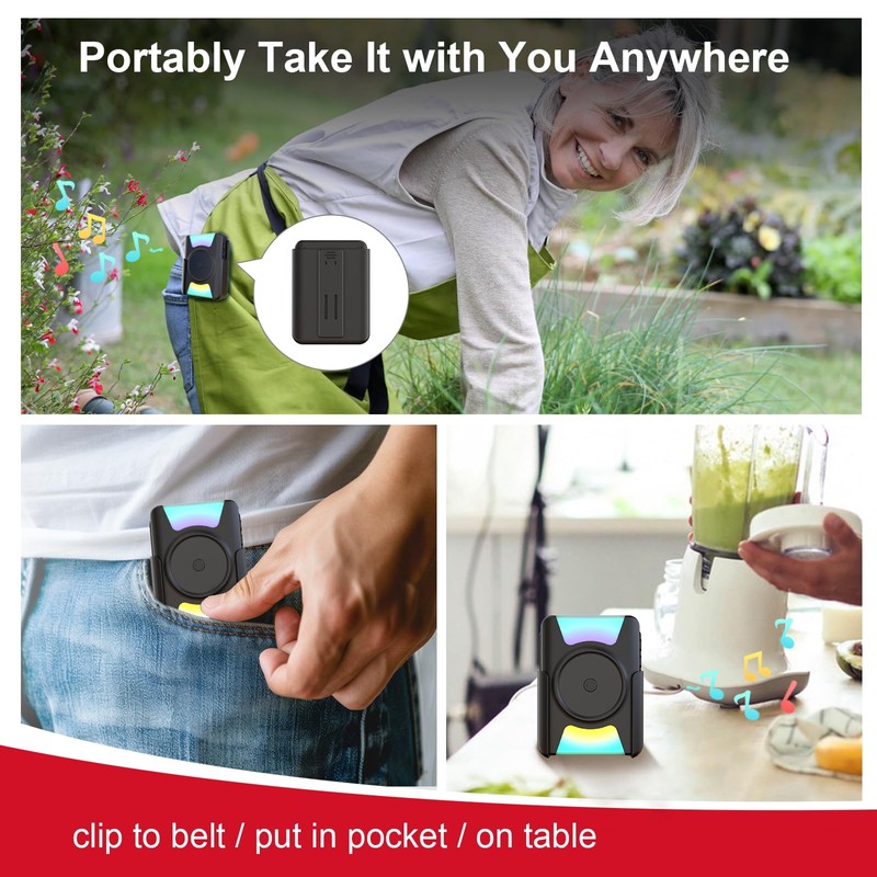 CallToU Hearing Impaired Doorbell 1000FT Wireless Battery Operated Door Bell