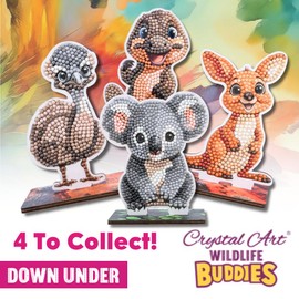 CRYSTAL ART Kangaroo Wildlife Buddies Kit Craft Buddy