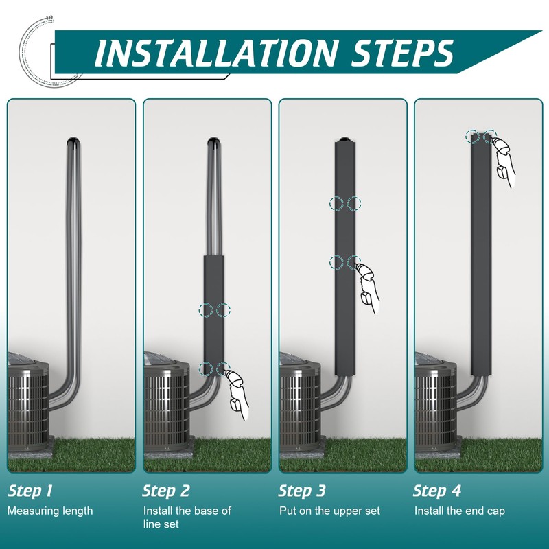 Daisypower 6 x 4 in Air Conditioner AC Line Set