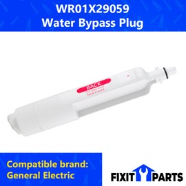 US-Based Supplier - WR01X29059 Water Filter Bypass Plug WR17X13068 WR17X23645 - Compatible With GE Appliances Refrigerator - Replaces 4589363 AP6328651 PS12295444 EAP12295444