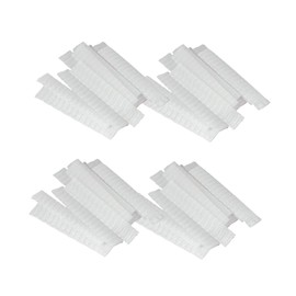 Gatuida 100Pcs Pe Plastic Net Makeup Brush Protector Sleeves White Covers for Makeup Brushes for Travel and Daily Use Keeps Brushes Clean and Shape