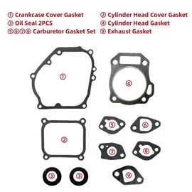 POWER PRODUCTS Gaskets for Carburetor Muffler Cylinder Head Crankcase Cover and Oil Seals for Predator 3500-Watt Super Quiet Inverter Generator
