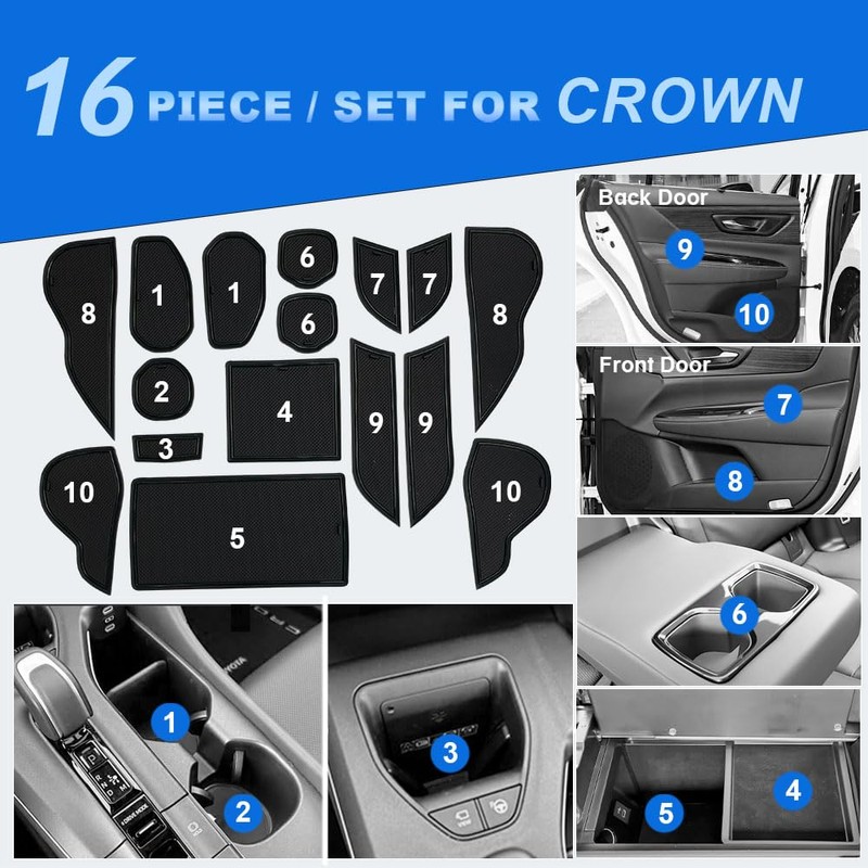 Cup Holder Inserts Line for 2025 Toyota Crown Signia Accessories
