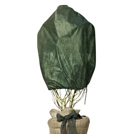 Windhager Winter Fleece Rose Fleece Cover Thermal Fleece Garden Fleece Frost Protection Cold Protection for Roses, Pack of 3, 0.75 x 1 m, 30 g, Green