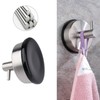 DOJASOHILMI 2PCS Strong Vacuum Suction Cup Hooks - Stainless Steel