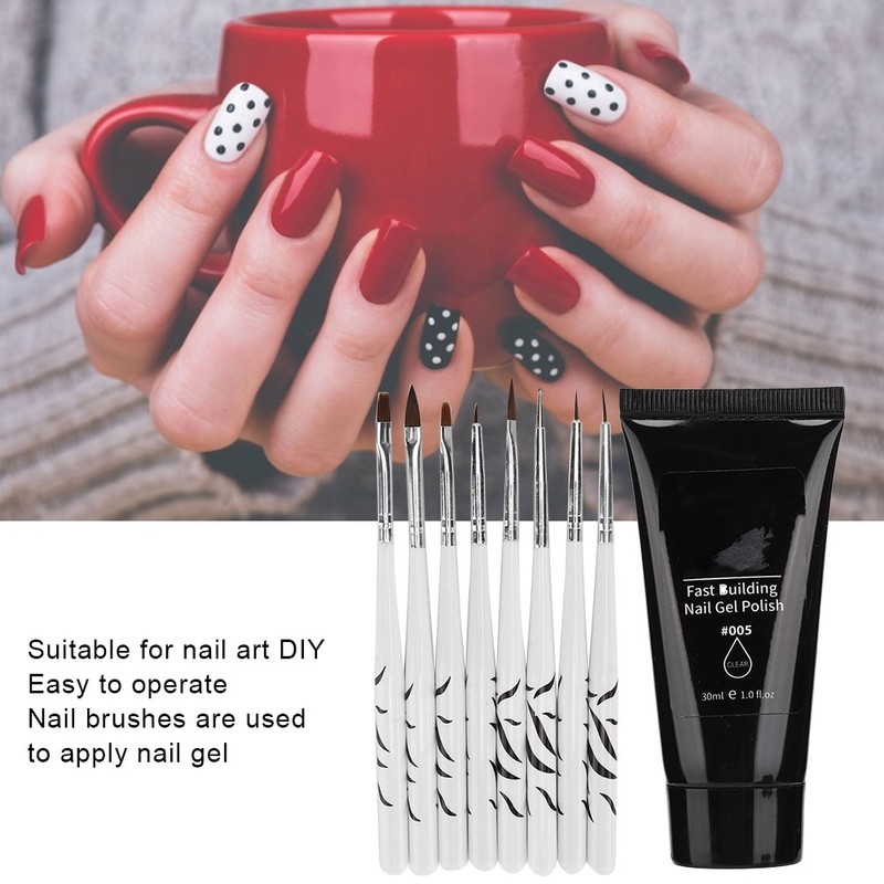 Professional Nail Extension Gel Builder DIY Paper Holder Nail Art