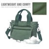 Tote Bag with Zipper Small Nylon Crossbody Bags Green Lightweight