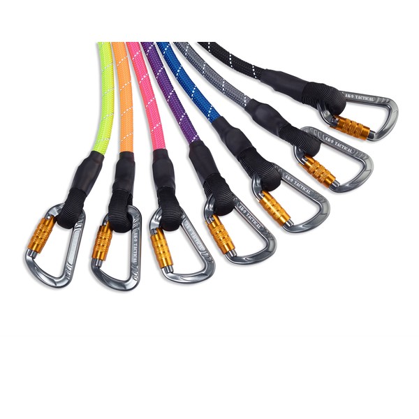 AK-9 Carabiner Clip Lead with Soft Ribbed Handle | 120cm