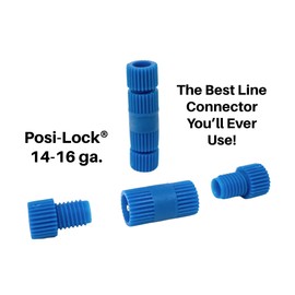 Posi-Lock® 14-16 ga. Pack of 10. The Best Line Connector You’ll Ever Use! (Choose Your Gauge Size and Amount) (Posi-Lock® 14-16 ga, 10)