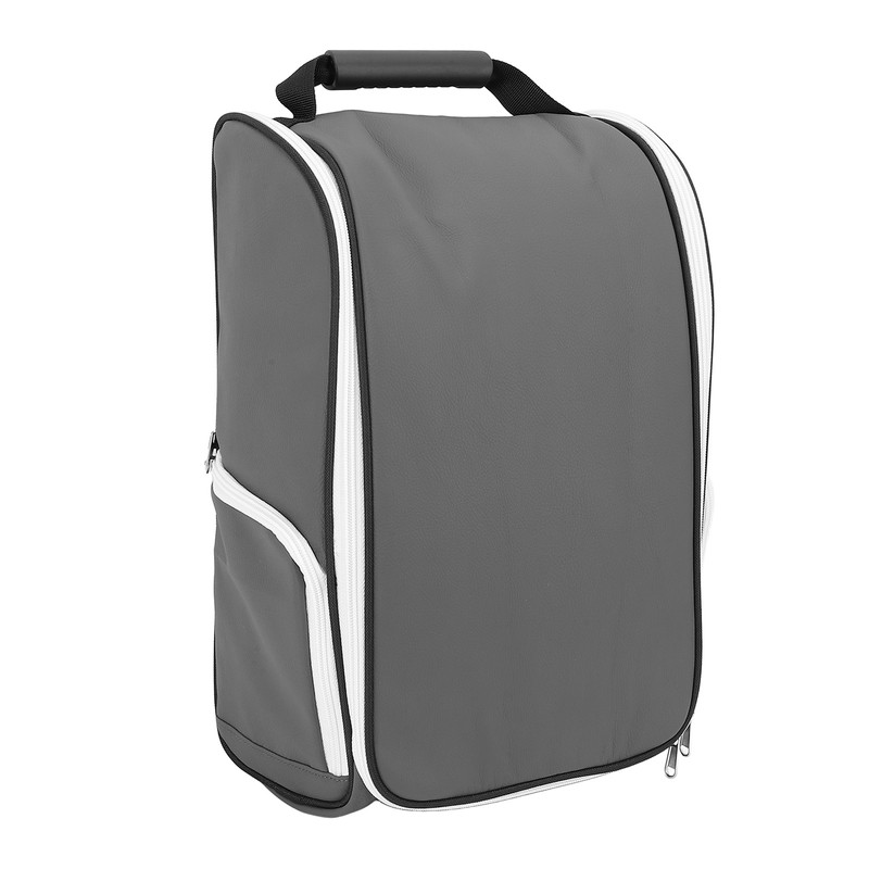Golf Shoe Bag Wear Resistant PU Leather Portable Sports Travel