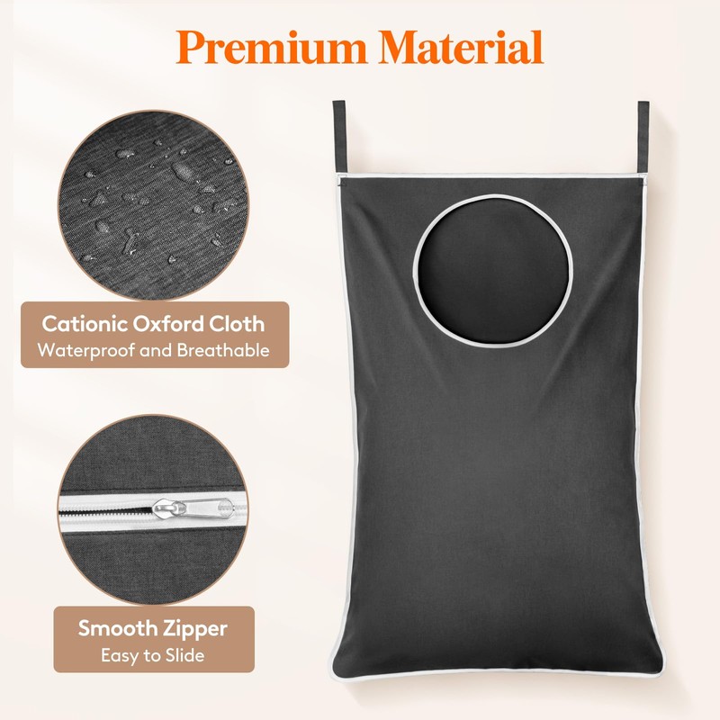Lifewit (2 Packs) Large Hanging Laundry Hamper, Wall Mounted Laundry