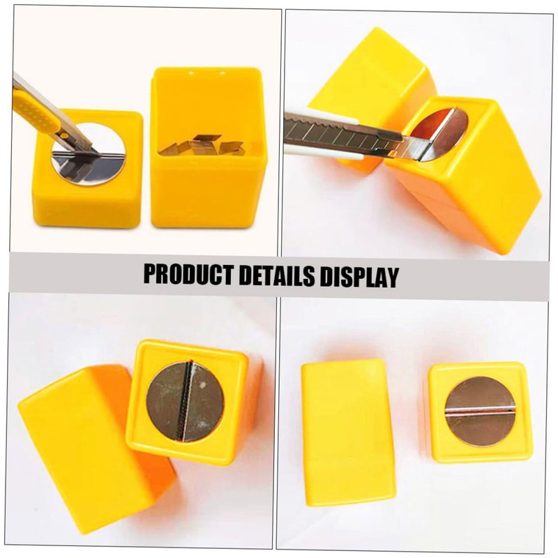 SAFIGLE 4Pcs Razor Blade Disposal Box Safe Storage Container for