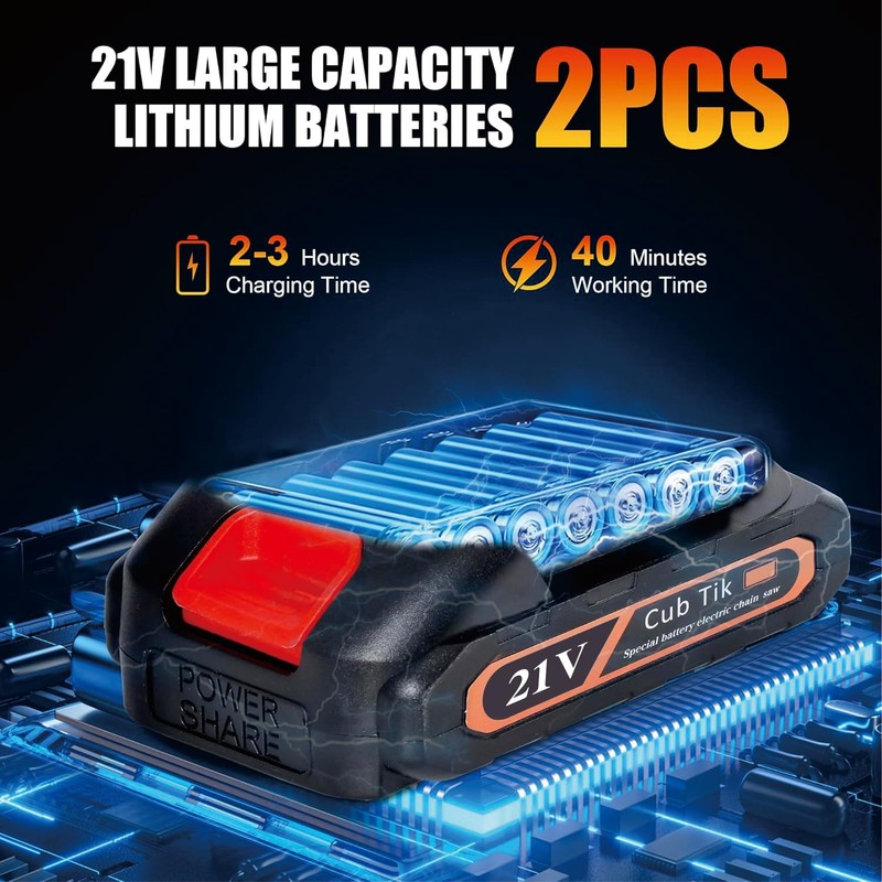 Mini Chainsaw Cordless 4 Inch Battery Powered Chainsaw One Hand
