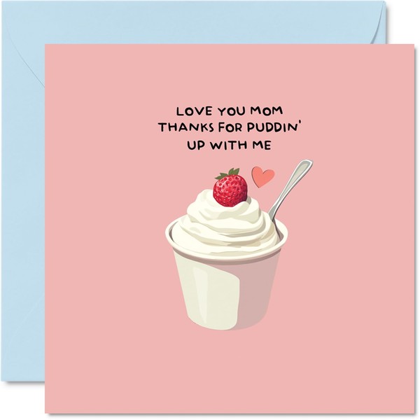 Stuff4 - Birthday Card for Mom, Thank You for Puddin'