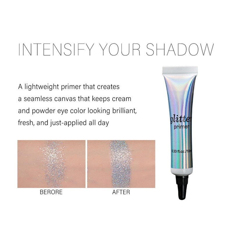 Pack of 2 Professional Makeup Bases, Glitter Primer Eyeshadow Applicator,