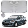 KAYZT Windshield Sun Shade for 2010-2013 Mazda 3 Foldable Sunshade