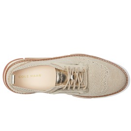 Cole Haan Women's Zerogrand Rella Stitchlite Oxfords, Rye/Ivory Knit/Gold, 8