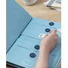 Folio Folder File Organiser 12 Compartments Document Folder with Label