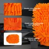 Ziciner Premium Microfiber Wash Mitt, Soft Scratch-Free Double-Sided Chenille Washing