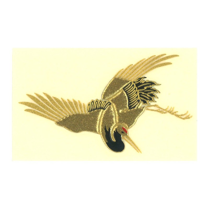 G&S No370 Makie Stickers, Tsushi Kinmaki-e, Return Crane