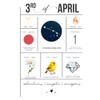 Birthdate Journal, April 3 - Aries Zodiac Birthday Gift Notebook