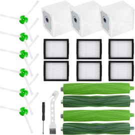 EATBALE Replacement Parts Set for iRobot Roomba i7 i7+/plus i6 i6+ i8 i8+ i3 i3+, E Series E5 E6 E7 Robot Vacuum, Side Brushes Filters Multi-Surface Rubber Brushes Dirt Disposal Bags