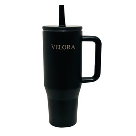 VELORA ChillGuard 40 oz Stainless Steel Insulated Tumbler for Hot & Cold Drinks (Water, Coffee, Smoothies, juices etc) (Black)