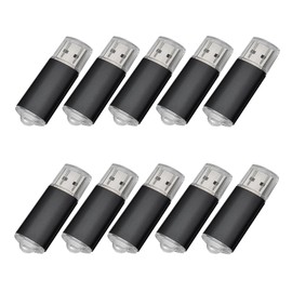 10PCS USB Flash Drive USB 2.0 Memory Stick Memory Drive Pen Drive (512MB, Black)