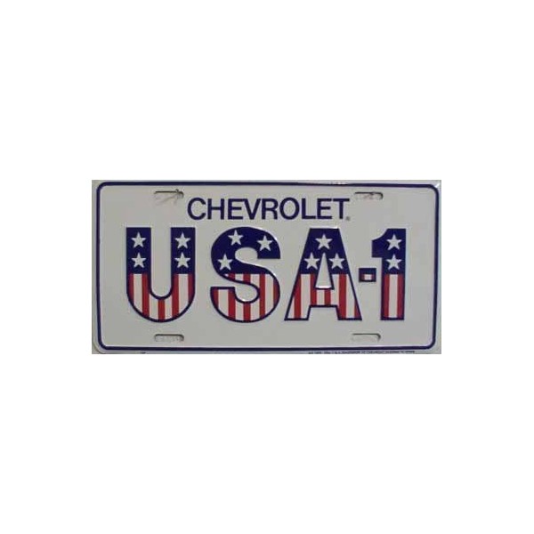 USA-1 Chevy License Plate