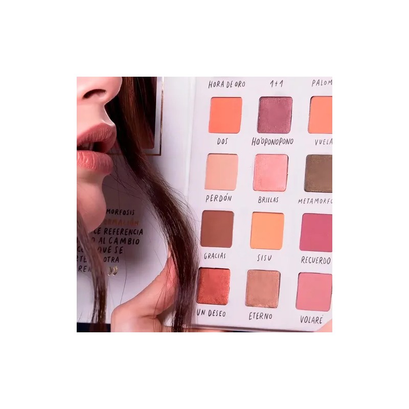 Paleta Sombras Ojos Yuya Metamorfosis Nude 18 Tonos Mate y