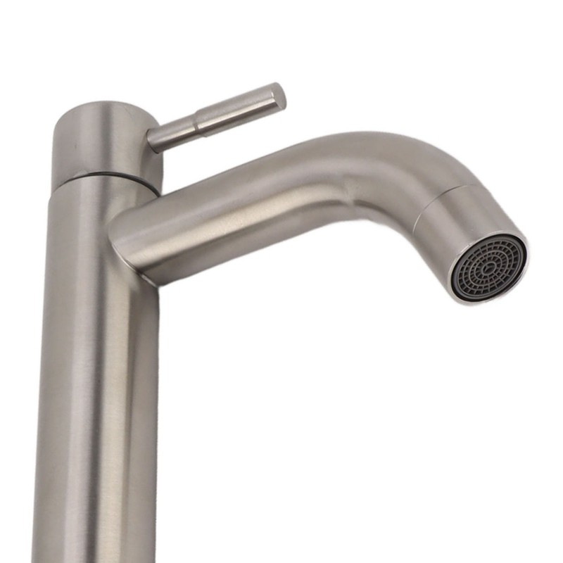 Kitchen Faucet Single Hole Stainless Steel Single Cold Sink Faucet