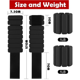 Aurorasports Adjustable Ankle Weights for Women & Men,Set of 2 (1lb Each) Wrist Weights for Women Leg, Ideal for Improving Fitness Exercise Walking Jogging Aerobics Yoga & Pilates (Pink)